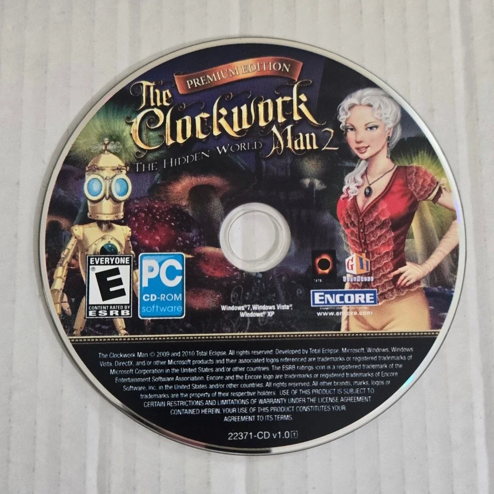 The Clockwork Man 2 Hidden World Premium Edition PC Game 2010 CD-ROM (CIB)